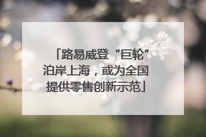 路易威登“巨轮”泊岸上海，或为全国提供零售创新示范