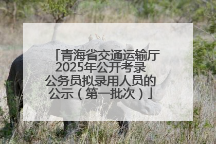青海省交通运输厅2025年公开考录公务员拟录用人员的公示（第一批次）