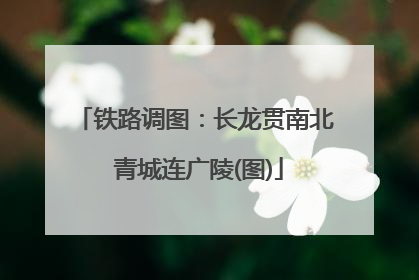 铁路调图：长龙贯南北 青城连广陵(图)