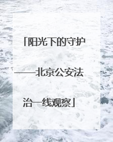 阳光下的守护——北京公安法治一线观察