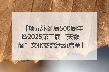 项元汴诞辰500周年暨2025第三届“天籁阁”文化交流活动启幕