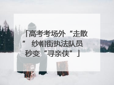 高考考场外“走散” 纱帽街执法队员秒变“寻亲侠”