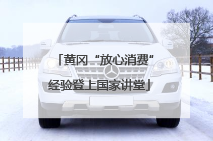 黄冈“放心消费”经验登上国家讲堂