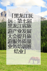 黑龙江抚远：第七届黑龙江省旅游产业发展大会提升旅游服务质量业务培训班结业