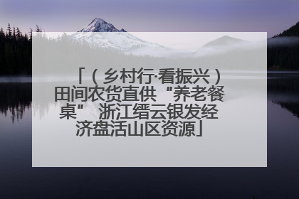 （乡村行·看振兴）田间农货直供“养老餐桌” 浙江缙云银发经济盘活山区资源