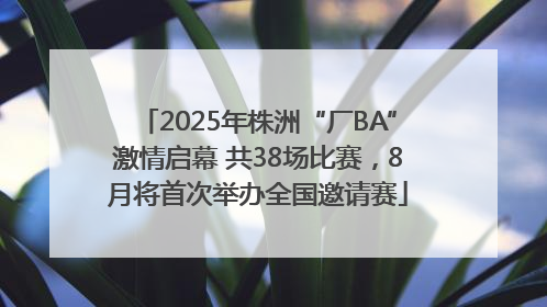 2025年株洲“厂BA”激情启幕 共38场比赛，8月将首次举办全国邀请赛