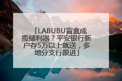 LABUBU盲盒成揽储利器？平安银行新户存5万以上就送，多地分支行跟进